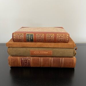 Vintage leather Book Collection - antiques